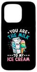 iPhone 15 Pro Funny Italian Food Milk Gelato Ice Cream Case