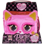 PURSE PETS MÉTALLIQUE MAGIC - BULLDOG FRANÇAIS - COMPAGNON INTERACTIF FORMAT SAC À MAIN - Animal Interactif Style Métallique Qui Cligne Des Yeux - Sons Et Modes De Jeu - Jouet Enfant 5 Ans Et +