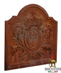 Biscottini Panneau En Fonte Cheminée Pare-Étincelles Écran Fronton Blason Plaque