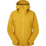 Skalljakke til dame L Rab Downpour Light Jacket W 14 Sahara