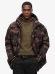 Superdry Parka Jacket, Troops Camo Green