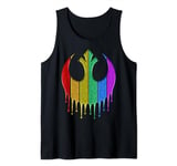 Star Wars Rebel Rainbow Glitter Logo Tank Top