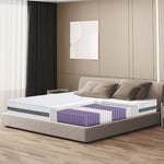 Matelas 80 x 190 à ressorts ensachés Hauteur 20 cm Moyen Rigide, Autoformant, Orthopédique Revêtement hypoallergénique et respirant