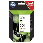 Original HP 301 Black & Tri-Colour Ink Cartridge Multipack (N9J72AE)