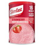 SlimFast Strawberry Flavour Shake Powder 584g Tub Balanced Meal Replacement