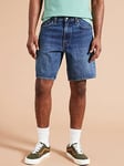 Levi's 468 Stay Loose Fit Denim Shorts - Dark Wash, Dark Wash, Size 32, Men