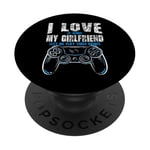 I Love It When My Girlfriend Lets Me Play Video Games Gamer PopSockets Adhesive PopGrip