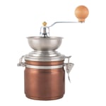 La Cafetiere Coffee Grinder Stainless Steel & Copper Adjustable with Storage Pot