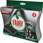 Addis Fairy Platinum Non Scratch Sink Washing up Mate Scourer Sponge, Pack of 2