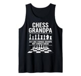 Chess Grandpa Like Normal Grandpa 3 Moves Ahead Chess Player Tank Top