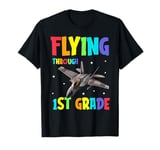 Flying Through 1st Grade Fighter Jet Back To School T-Shirt