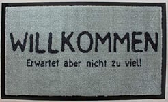 Decorative Coir Entrance Door Mat Willkommen… 75 cm x 45 cm