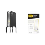 OtterBox React Necklace Samsung Galaxy S24 - black with Premium Glass Screen Protector