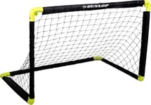 Dunlop Cage de Foot - But de Foot Enfant 90 x 59 x 61 cm - Mini But Pliable et Montage Rapide - Kit Entrainement Football pour Enfants et Adultes - Cage Foot Exterieur et Interieur - Noir/Jaune