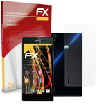 atFoliX 3x Film Protection d'écran pour Huawei Ascend P7 mat&antichoc