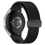 Magnetisk klokkebånd for 20 mm Garmin/Huawei/Samsung Galaxy Watch Sort