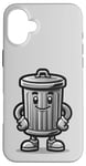 iPhone 16 Plus Garbage Trash Can Cartoon Character Design Case