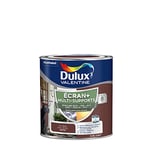 Dulux Valentine ECRAN+ MULTI-SUPPORTS EXTERIEURE - Peinture en Phase Aqueuse pour l'Éxtérieur et l 'Intérieur - Satin Ton Bois 0,5 L