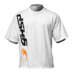 GASP Herr T-shirt Tryck Sommar Casual Kortärmad Tee Gym Sport Fitness Toppar White M