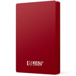 RED 320Go KESU-Disque dur externe HDD portable, 2.5 pouces, USB 3.0, compatible avec PC, Mac, ordinateur de bureau, MacPle ""Nipseyteko