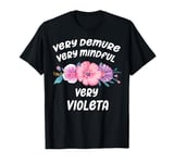 Violeta Personalized Very Demure Very Mindful Violeta Name T-Shirt