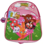 MOSHI MONSTERS JUNIOR BACKPACK CHILDS KIDS RUCKSACK SCHOOL NURSERY BAG PINK