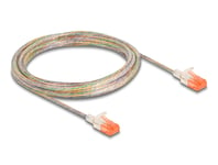 DELOCK – RJ45 Network Cable Cat.6A U/UTP Slim 5 m transparent (80356)