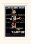 Pyramid International James Bond (Goldfinger-Excitement) -Mounted Print Memorabilia 30 x 40cm, Paper, Multicoloured, 30 x 40 x 1.3 cm