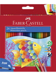 Faber Castell Watercolour pencil + brush box (24 pcs)