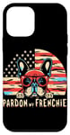 Coque pour iPhone 12 mini Bouledogue français Pardon My Frenchie America Retro Sunset Dog