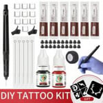 3D Hand Poke And Stick Tattoo Kit DIY With Tattoo Needles Ink Set For Body Art Hand Poke Stick Tattoo Beginners Practice Tool Tattoo Kit