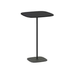 Walter Knoll - Lox Table Bistro Rounded T7, Fenix Black, Powder-Coated Black Matt, H: 110, L: 65, Br: 65 - Baaripöydät - Pearson Lloyd - Musta - Metalli/Puu