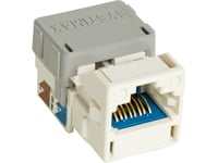 Modulärt Uttag Cat6a Mgs600 Vit Pk100 - (100 St.)