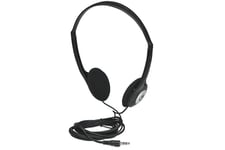 Manhattan 177481 hovedtelefoner/headset Ledningsført Musik Sort