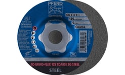 Pferd Cc-Grind-Flex 125 Sg Steel Coarse, Stål, Pferd, 2,22 Cm, 12,5 Cm, 12200 Rpm, 10 Styck