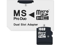 SANOXY Single slot MicroSDHC, Micro SD to Memory Stick Pro Duo