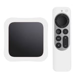 Apple TV 4K 2021 digiboksi + kaukosäätimen kotelot - Valkoinen