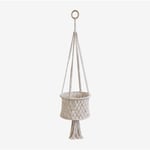 Sklum - Jardinière suspendue en macramé Mitridas Beige Crème