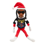 Snoop On A Stoop Jultomte Dockor Svart Tomte Dockor 118 Tum Handgjord Hip Hop Dockor Plysch Leksaker Presenter För Hem Trädgård Dog red