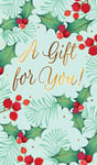 A Gift For You! Holly Christmas Money Wallet Gift Card Moneyholder Cards