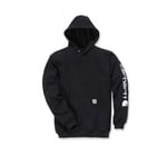 Carhartt - Sweat à capuche non zippé avec logo sleeve - Noir m