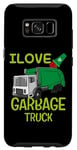 Coque pour Galaxy S8 Love Camion poubelle de recyclage pour enfants et adultes