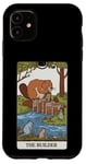 iPhone 11 Fun Tarot Card The Builder Beaver Building Spiritual Reader Case