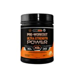 Healthy Fusion Pre-Workout avec Beta Alanine, L-Arginine AAKG, Créatine, Caféine et Taurine | Augmente le développement musculaire | Stimule et améliore l'endurance | Goût Orange | 300 Grammes