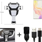  For Vivo V29 Lite 5G Airvent mount + CHARGER holder cradle bracket car clamp