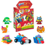 SUPERTHINGS Legends Power Squad. Super Pack des Personnages Les Plus légendaires de SuperThings. Comprend 6 SuperThings, 2 PowerJets, 1 MegaVehicle et 1 SuperThing Ultraro. Produits des séries 1-9