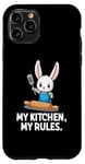 Coque pour iPhone 11 Pro Rabbit Chef My Kitchen My Rules Cooking Lovers