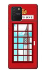 England Classic British Telephone Box Minimalist Case Cover For Samsung Galaxy S10 Lite