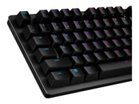 Logitech Gaming G512 - Clavier - backlit - USB - International US - commutateur : GX Red Linear - carbone