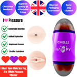 2 in 1 Realistic Male Masturbator Vagina Anal Pocket Pussy Sex Toys for Men